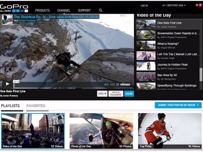 GoPros UserGenerated Content Hyper Content Gopro Showcasing User generated Content Captured by Customers