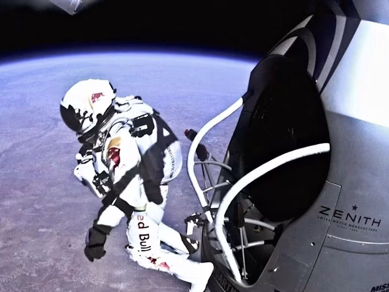 Red Bulls Stratos Campaign Hyper Content Red Bull Stratos Campaign Showing Felix Baumgartners Space Jump