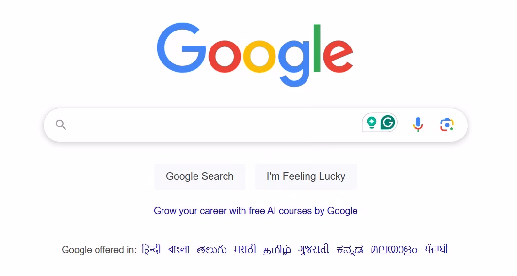 Google Home Page Hyper Content Google Home Page Screenshot