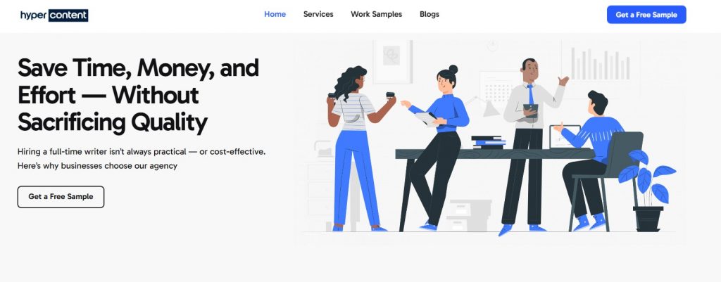 Hypercontent Agency Homepage Hyper Content Blog Homepage of Hypercontent Content Writing Agency