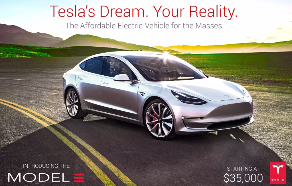 Tesla Car Ad Hyper Content Tesla Car Model Introduction