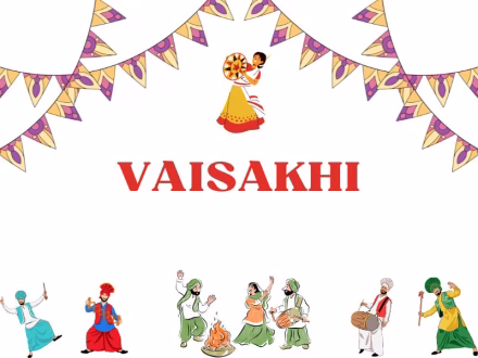 People Celebrating Vaisakhi 2025 with Dance and Vibrant Colors Symbolizing Joyful Content Creation