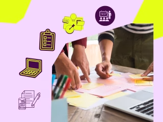 Visual Guide Showing Steps to Plan Create and Grow a Content Strategy