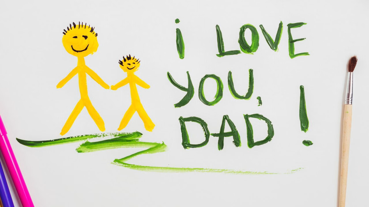 a Card with a Warm Inspirational Quote to Celebrate Fathers Day