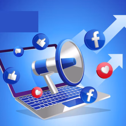 Illustration of a Facebook Marketing Strategy Driving Increased Sales Audience Reach and Business Growth
