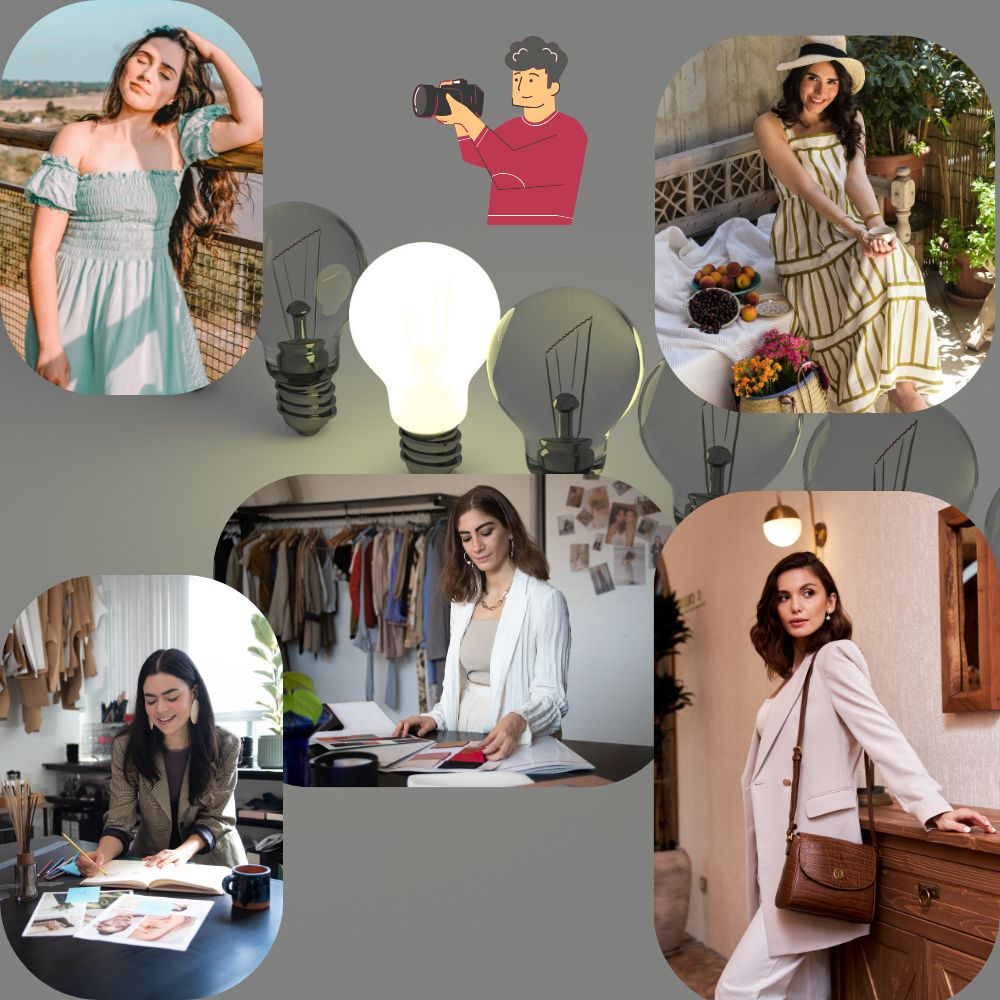 a Digital Content Creator Planning Fashion Content Ideas