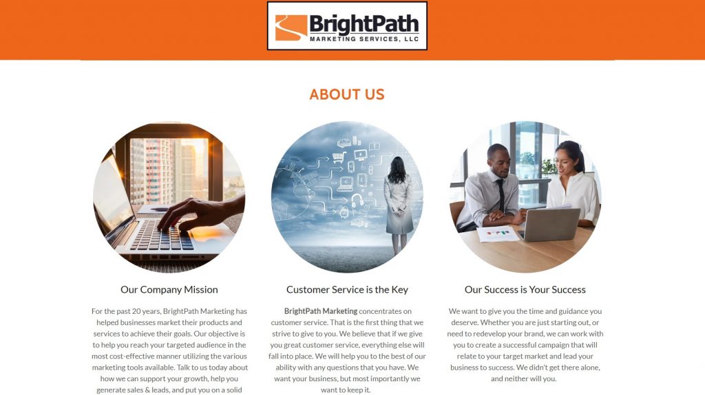 BrightPath Marketing About Us Hyper Content Blog Brightpath Marketing About Us Page Layout Example