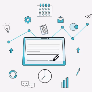 Infographic Showing How to Become a Content Writer with Step by step Tips
