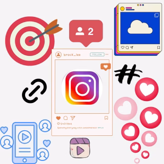 Visual Representation of an Instagram Marketing Strategy Showing Content Creation Audience Engagement and Conversion Flow