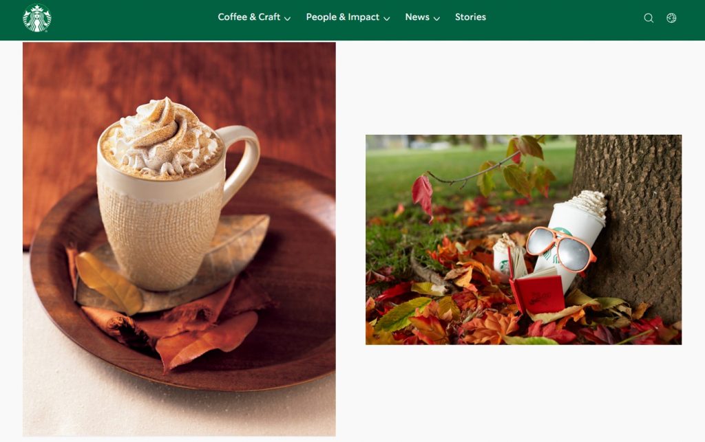 Pumpkin Spice Latte Campaign Hyper Content Blog Starbucks Pumpkin Spice Latte Promotional Image