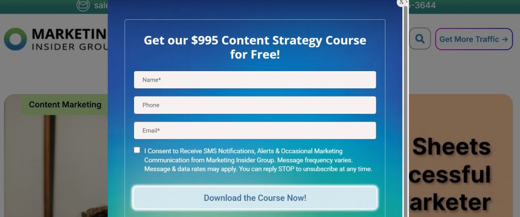 Free Download Lead Magnet Landing Page Example Hyper Content Blog Lead Magnet Landing Page with Free Ebook Download Form