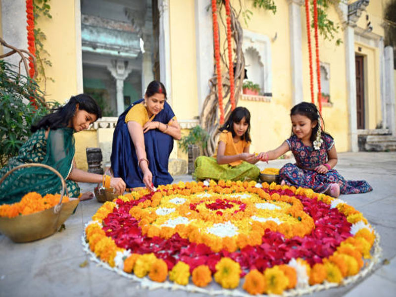Happy Dussehra Wishes for Teacher Hyper Content Student Giving Teacher a Dussehra Greeting Card