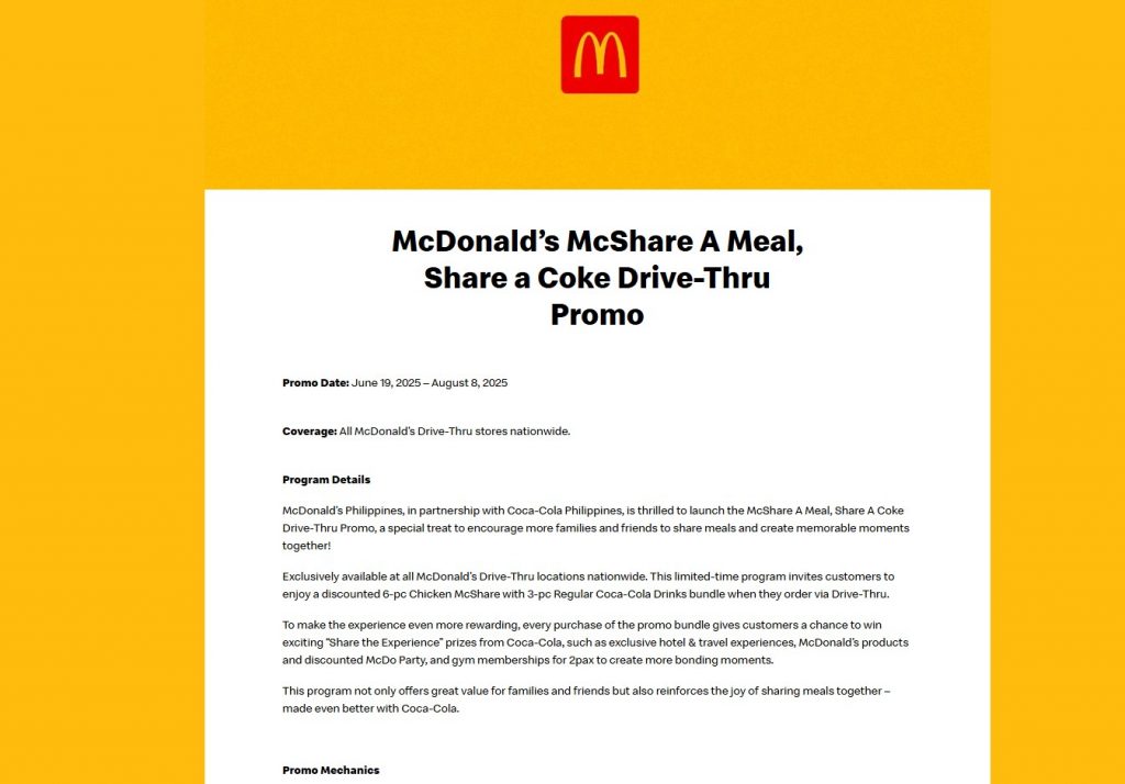 McDonalds Share a Meal Campaign CommunityDriven Marketing Hyper Content Blog Mcdonalds Share a Meal Campaign Supporting Community Through Food Donations