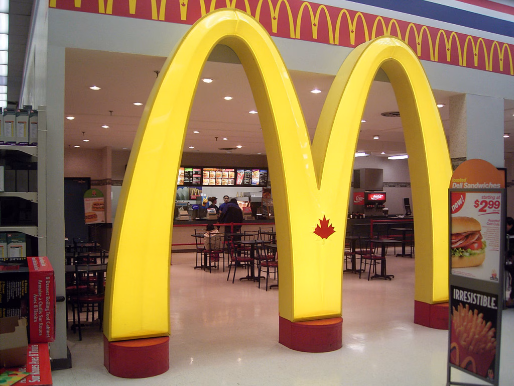 Mcdonalds Visual Branding Campaign Using Golden Arches and Bold Colors