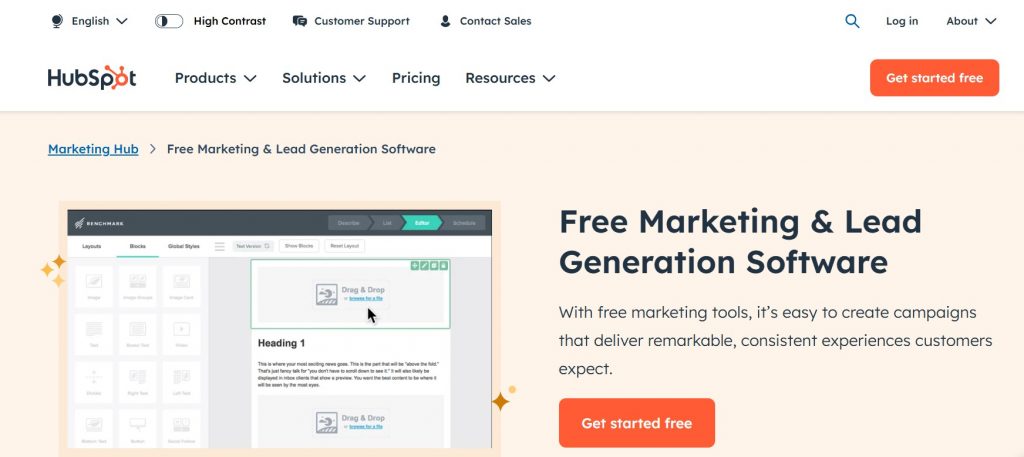 Squeeze Landing Page Example Hyper Content Blog Squeeze Page with Short Form Asking Only for Email