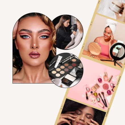 Blog Graphic with Title 70+ Beauty Content Ideas to Grow Your Instagram and Youtube for Creators and Beauty Brands