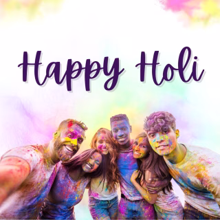 Happy Holi Wishes with Colorful Festival Background Messages and Quotes