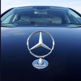 Infographic Explaining the Marketing Strategy of Mercedes benz Including Segmentation Positioning Campaigns and Digital Branding