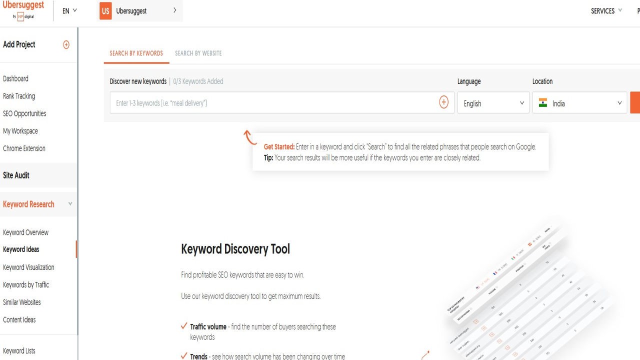 Image highlighting Home page of ubber suggest home page Hyper Content Blog Home Page of Ubber Suggest