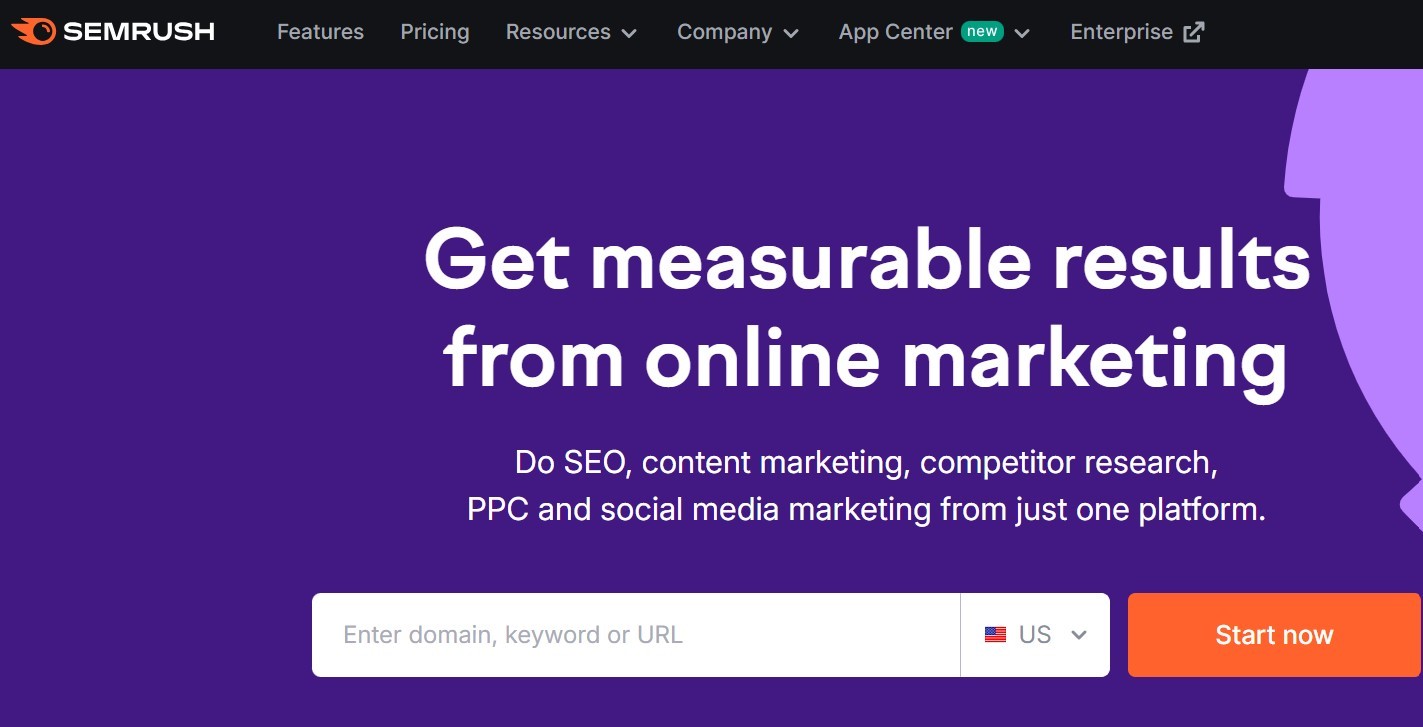 SEMrushhomepage Hyper Content Blog Home Page of Semrush
