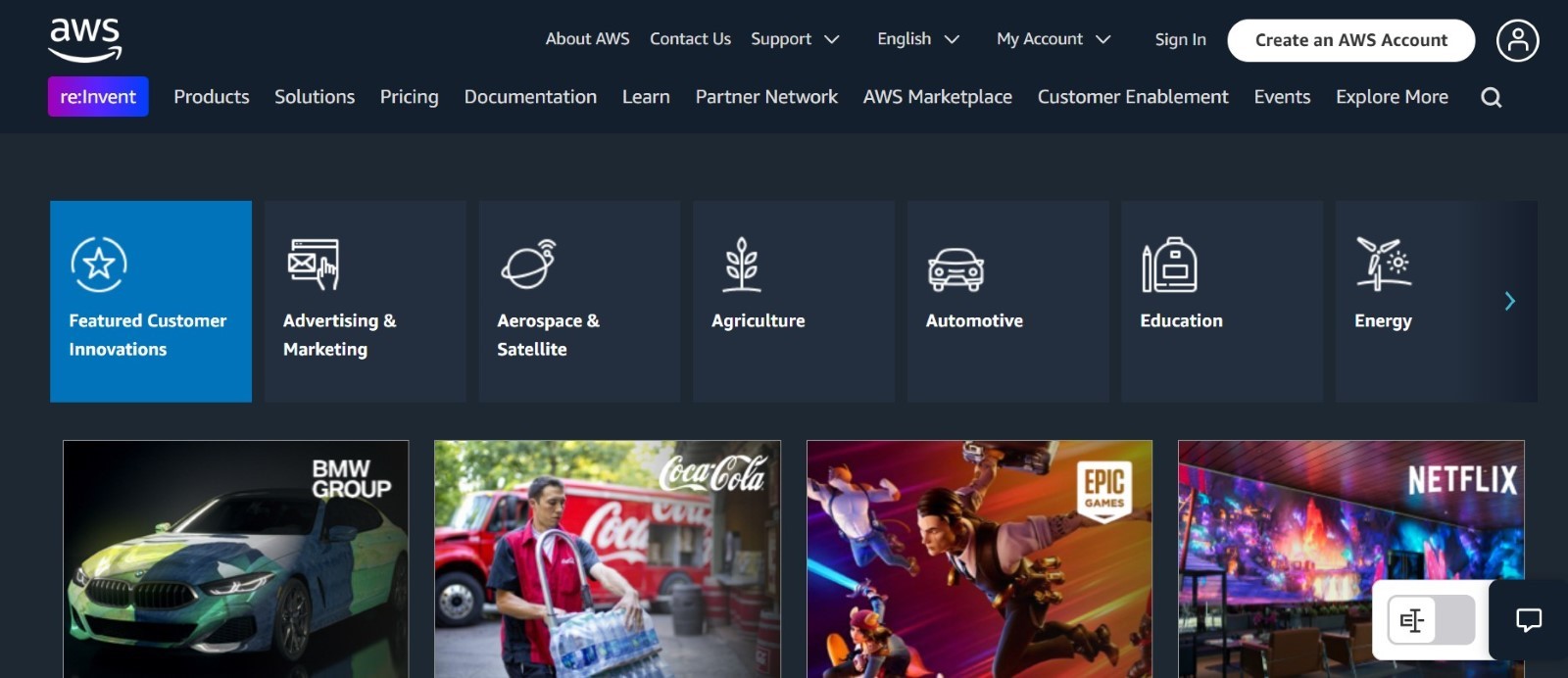 amazonwebserviceshomepageimage Hyper Content Blog Home Page of Amazon Web Services