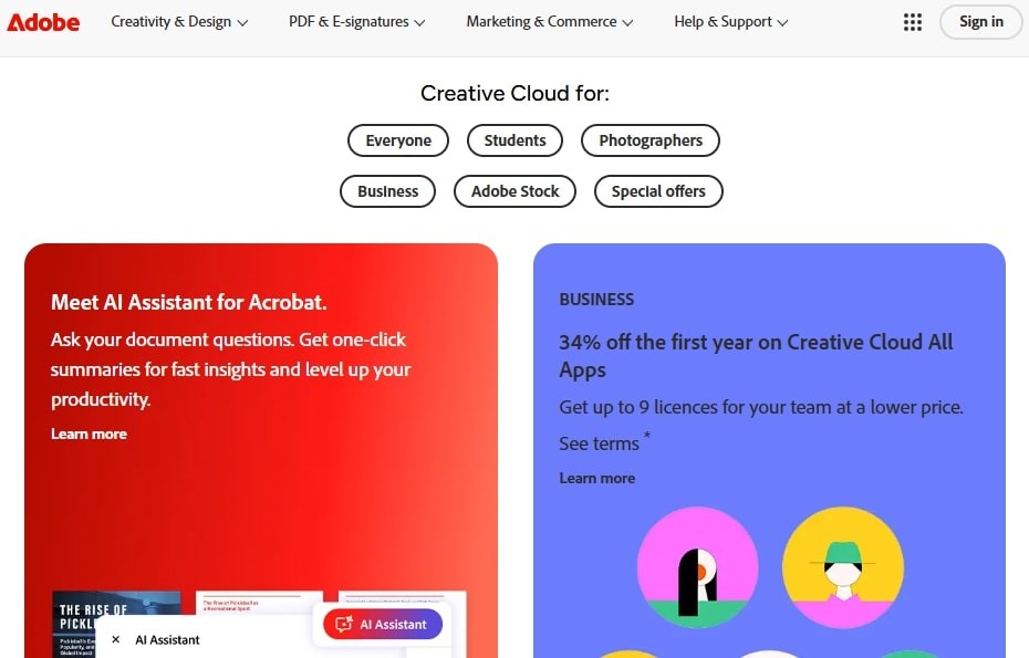 adobehomepage Hyper Content Blog Home Page of Adobe
