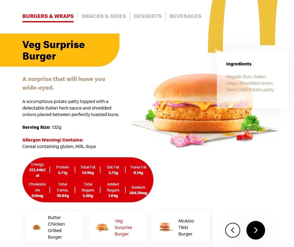mcdonaldsindianmenu Hyper Content Blog Indian Vegetarian Menu of Mcdonalds
