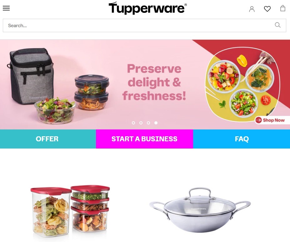 tupperwarehomepage Hyper Content Blog Home Page of Tupperware