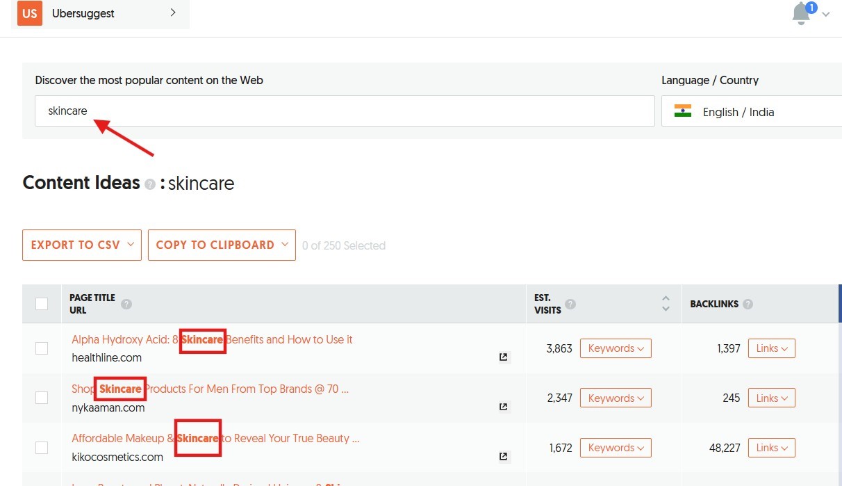 seofriendlykeywordrichtitle Hyper Content Blog Keyword Rich Title Examples from Ubbersuggest