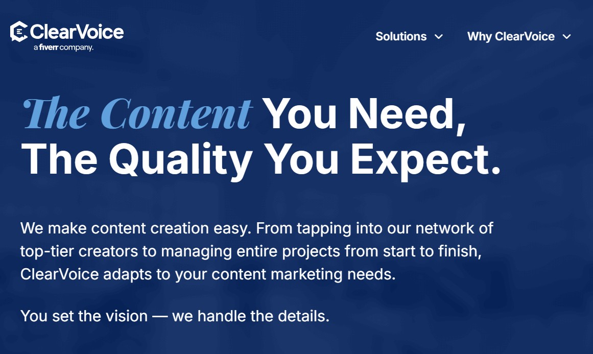 clearvoicehomepage Hyper Content Blog Home Page of Clear Voice