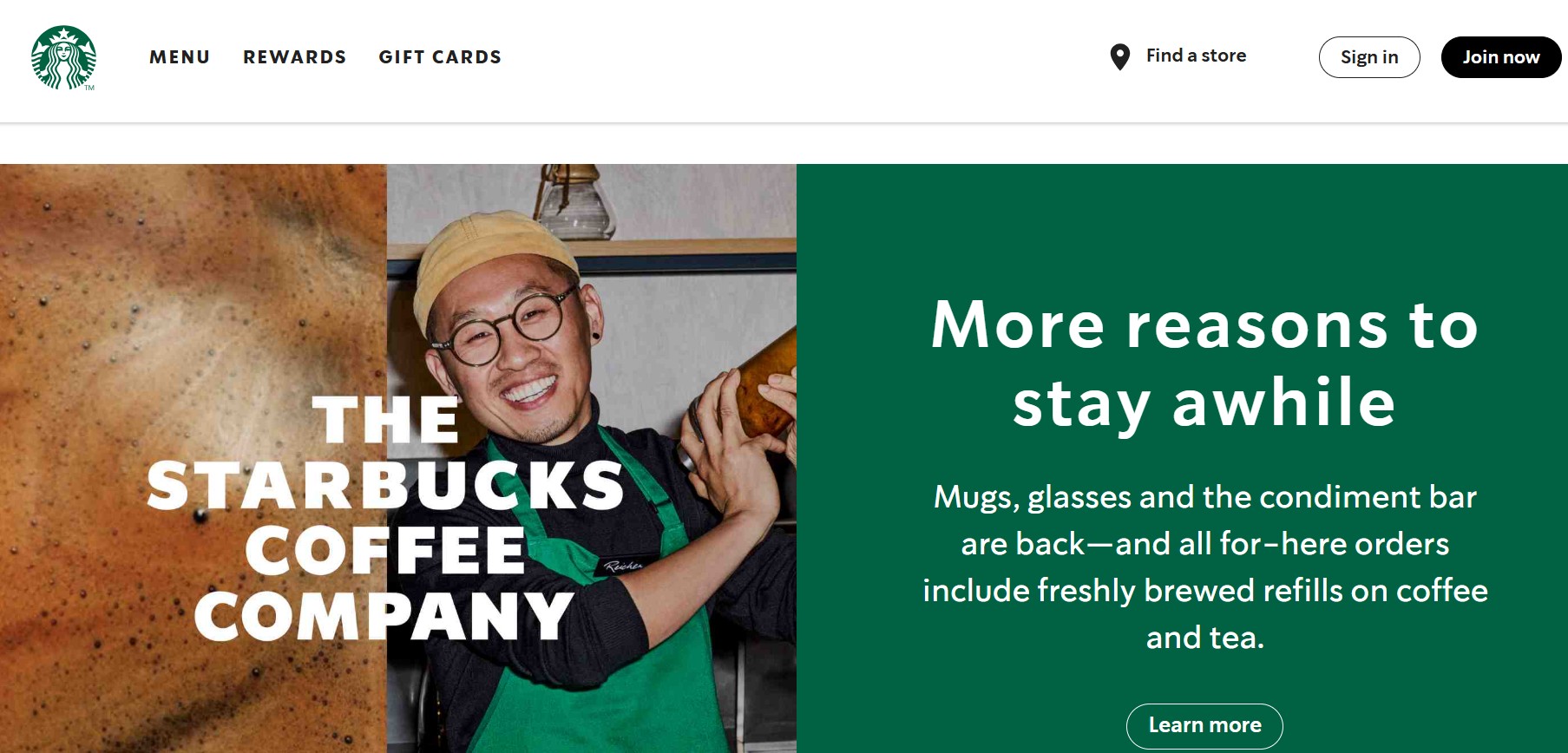 starbuckshomepage Hyper Content Blog Home Page of Starbucks