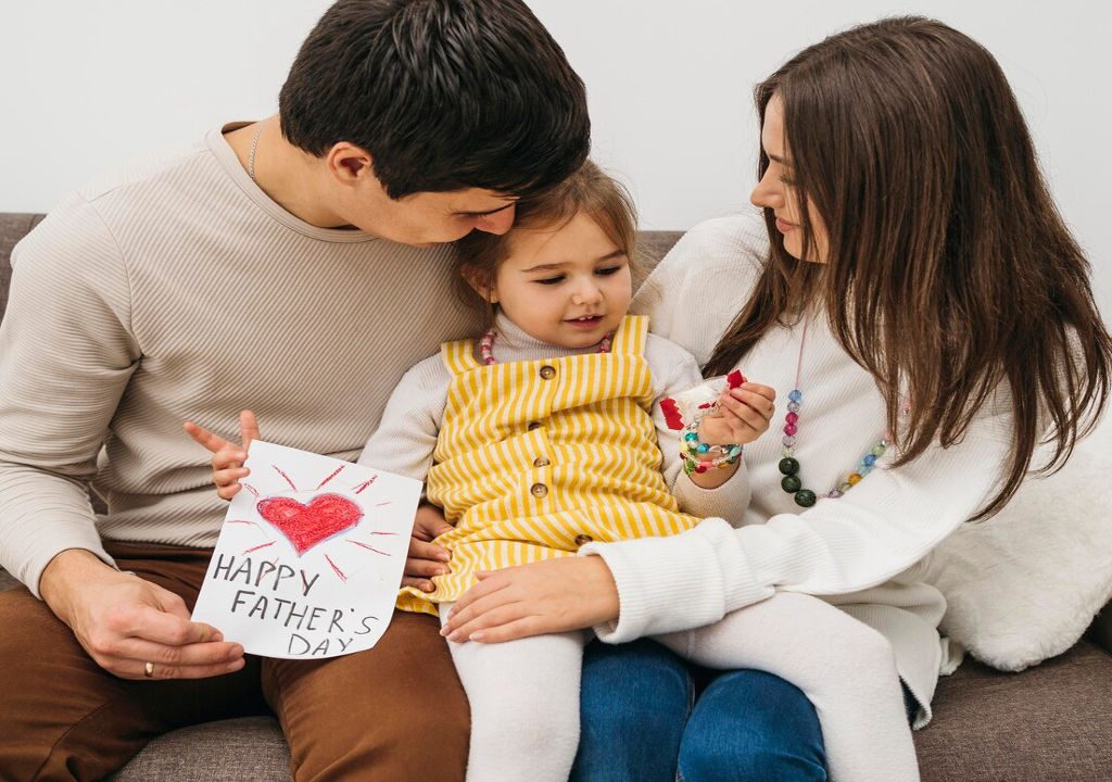 Husband Receiving Heartfelt Fathers Day Wishes Hyper Content Blog a Wife Giving Her Husband a Thoughtful Fathers Day Wish and Card