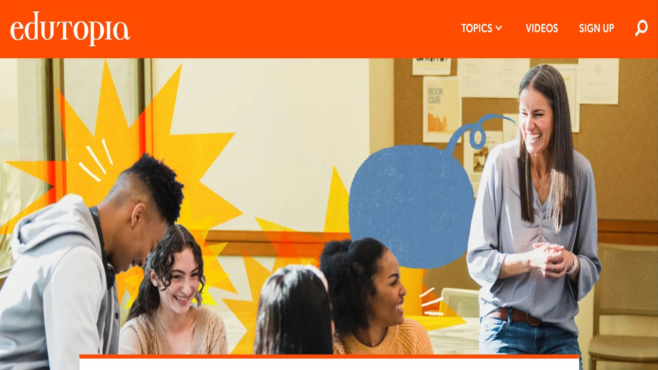 Edutopia education blog Hyper Content Blog Homepage of Edutopia Blog