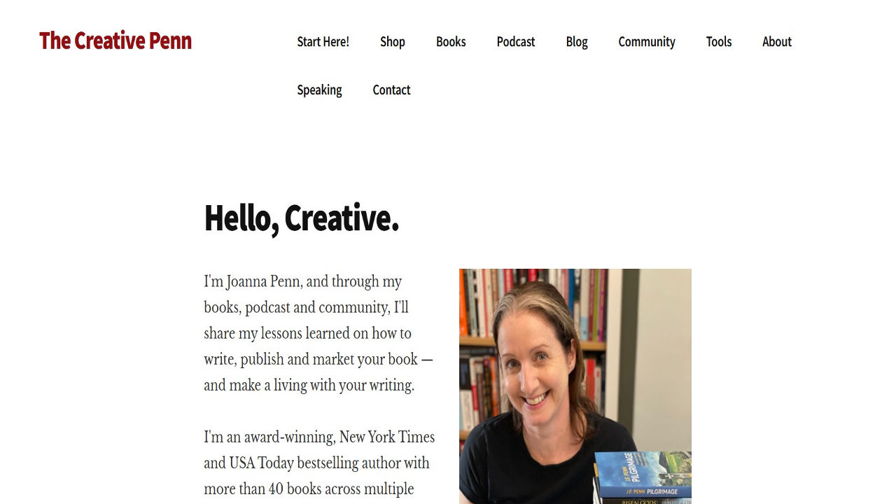 The creative penn writer blog Hyper Content Blog Homepage of Creative Penn Blog
