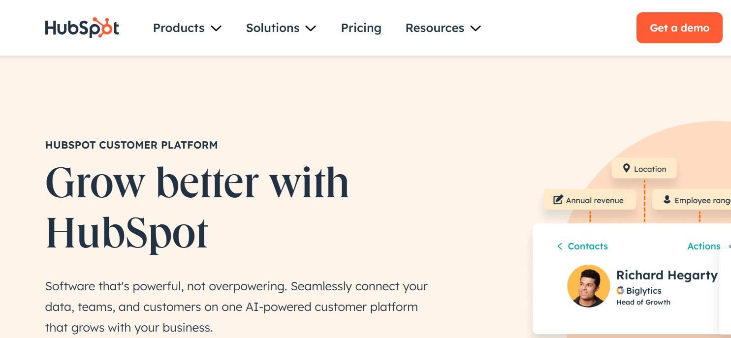 hubspothomepage Hyper Content Blog Home Page of Hubspot