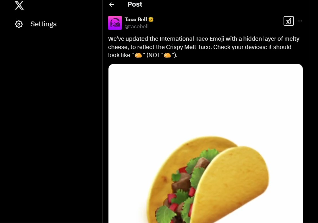 tacobelltwitterpost Hyper Content Blog Twitter Post of Taco Bell