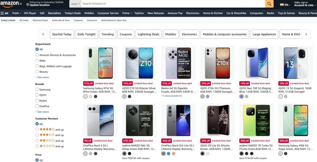 Amazon Deals of the Day Big Savings Every 24 Hours Hyper Content Blog Amazon Daily Deals Page Showing Product Discounts