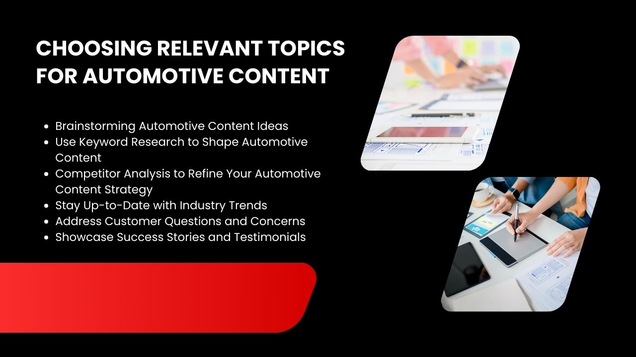 Choosing Relevant Topics for Automotive Content Hyper Content Blog Tips for Choosing the Right Topics for Effective Automotive Content Creation