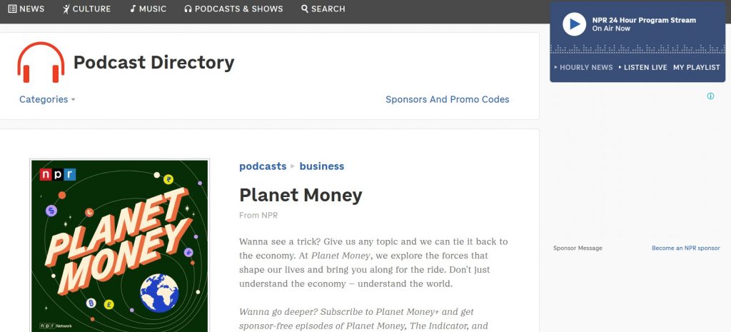 NPRs Planet Money LongForm Podcast Content Example Hyper Content Blog Npr Planet Money Podcast As a Long form Audio Content Example